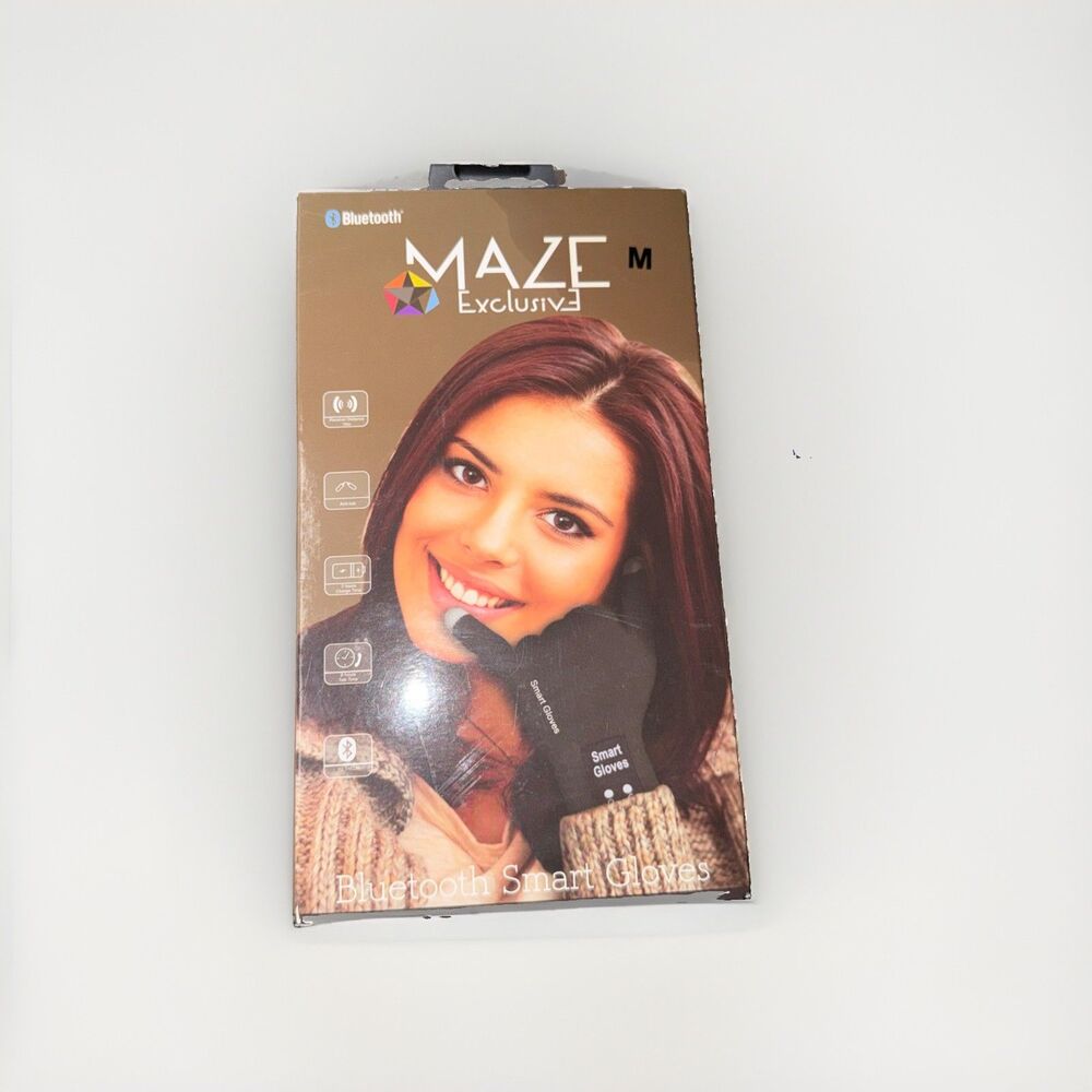 Maze Exclusive Bluetooth Smart Gloves Medium - Black